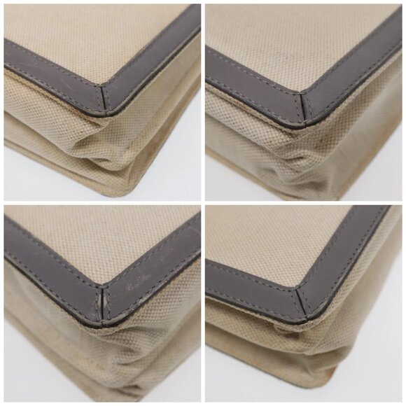 BALENCIAGA Shoulder Bag Canvas Gray Beige Silver 390641 Auth ep5489 - Picture 14 of 16